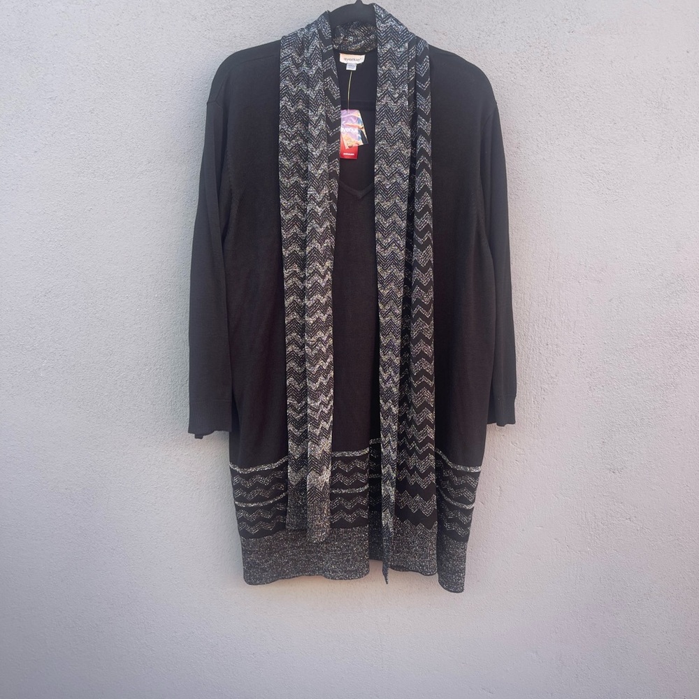 Stylish Black and Gray Women's Sweater